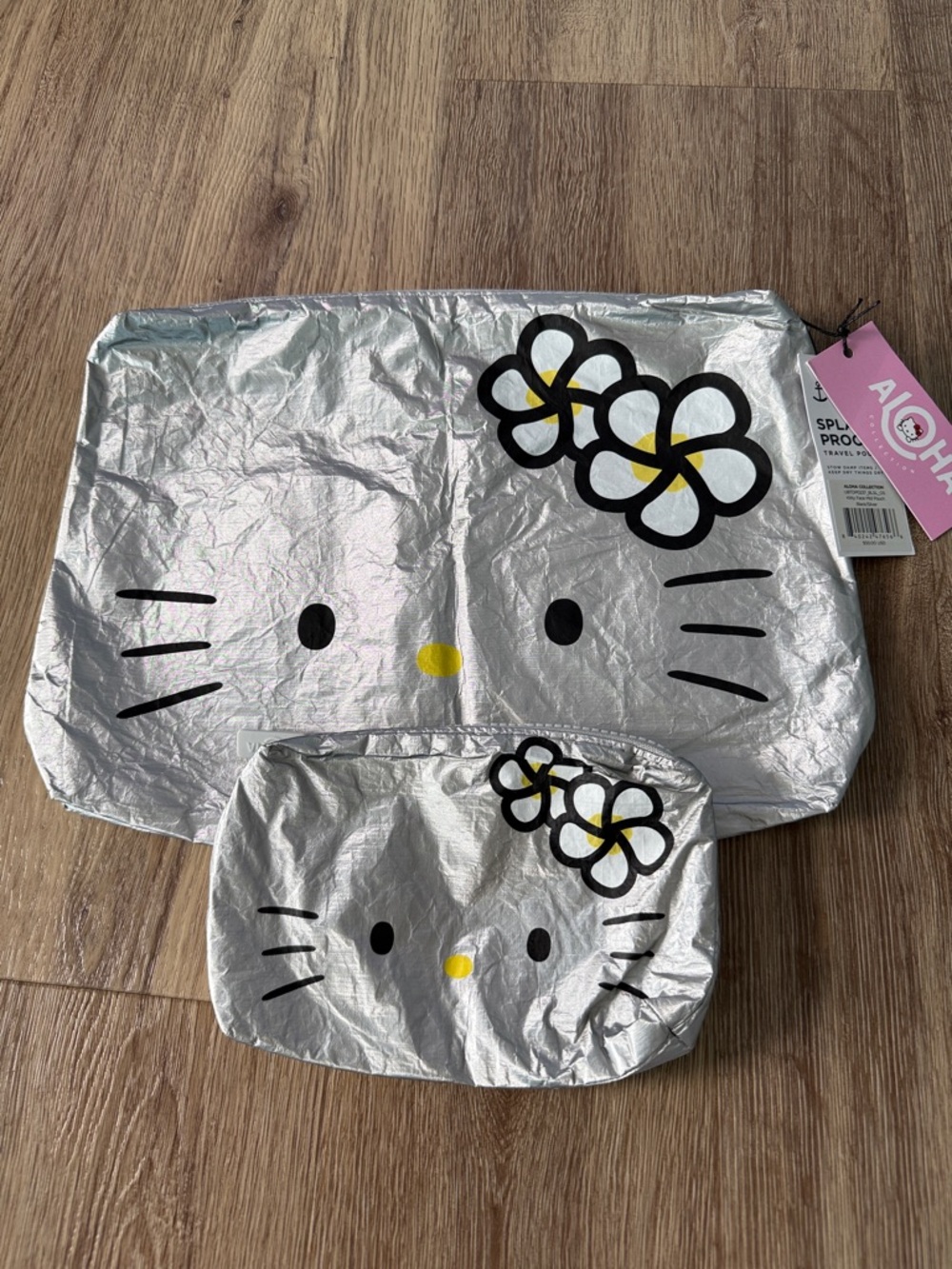Aloha Collection & Hello Kitty Travel Pouches! Lg NWT, Sm Like New! Sold Out!